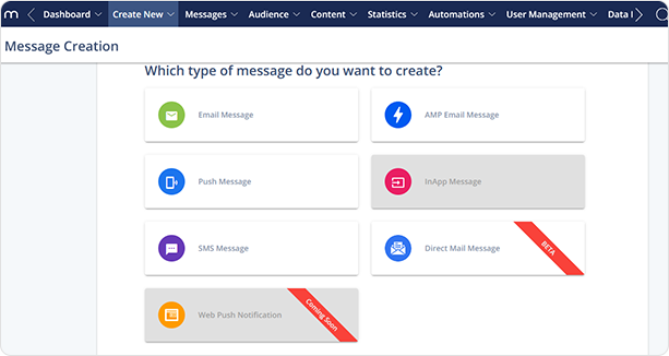 Cross Channel Campaign Creation